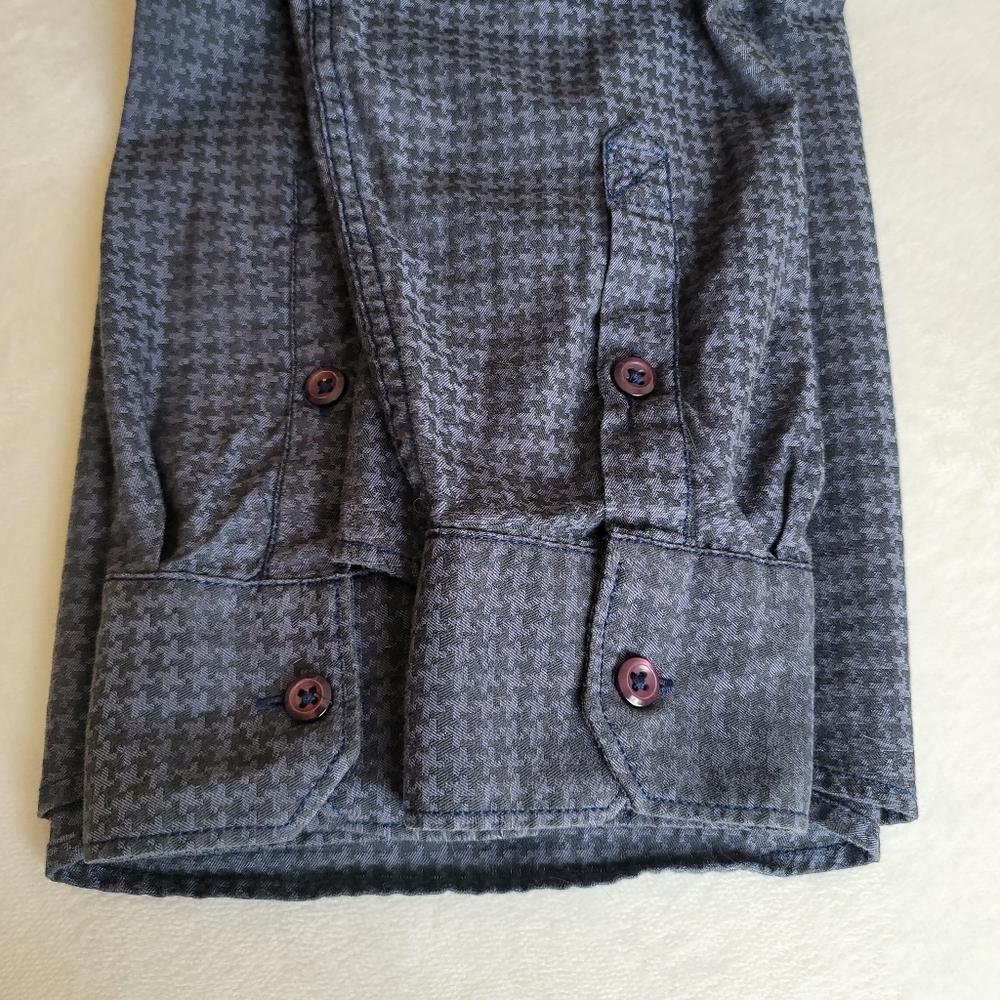 Guess Long Sleeve Pattern Print Button-Up Dress S… - image 6